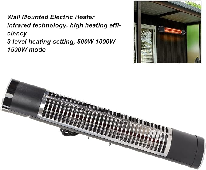 Distance between patio heater and ceiling
