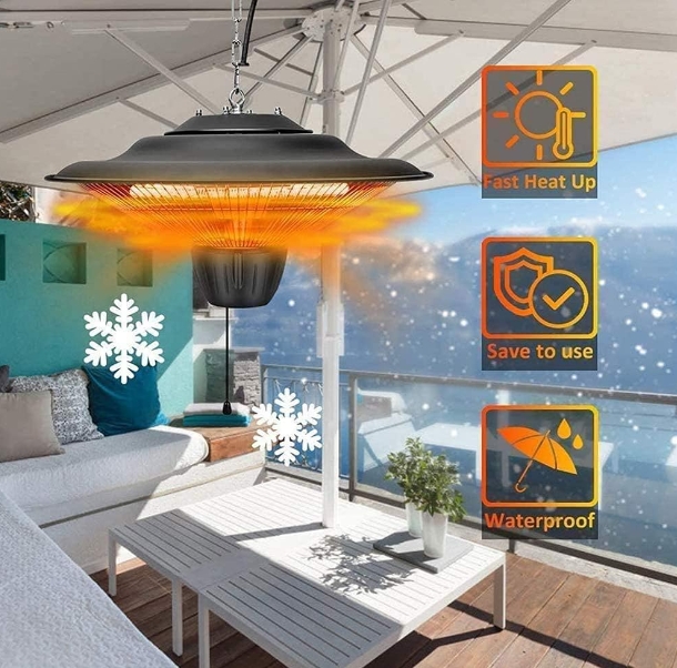 Factory ceiling radiant heater